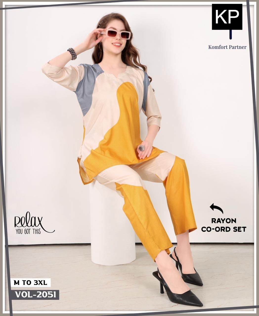 Vol 2051 Kp Rayon Co Ord Set Wholesale Price