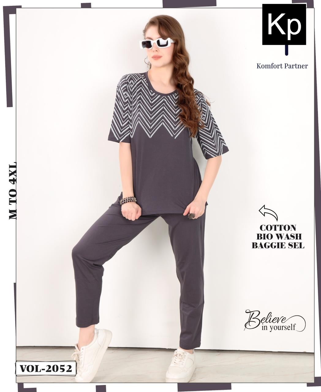 Vol 2052 Kp Cotton Pyjama Night Suits Wholesale Price