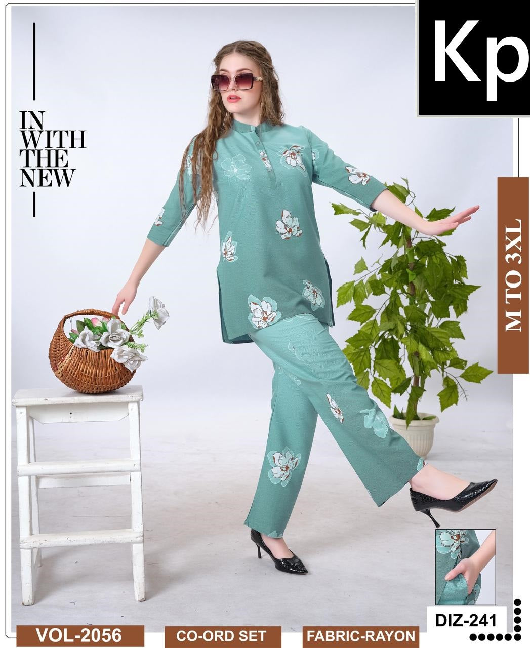 Vol 2056 Kp Rayon 22Kg Co Ord Set Wholesale Price