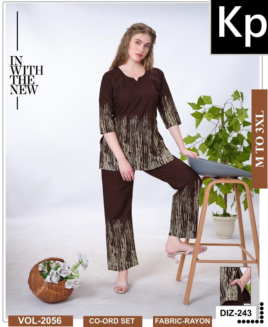 Vol 2056 Kp Rayon 22Kg Co Ord Set Wholesale Price