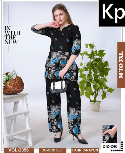 Vol 2056 Kp Rayon 22Kg Co Ord Set Wholesale Price