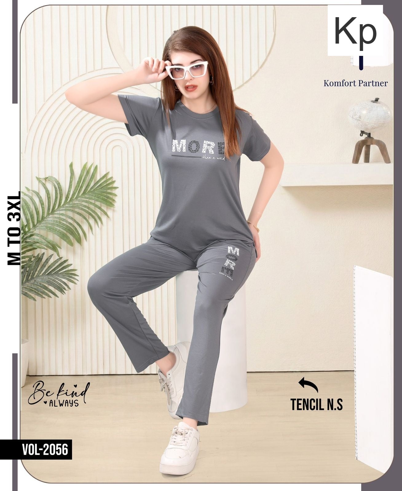Vol 2056 Kp Tencil Pyjama Night Suits Wholesale