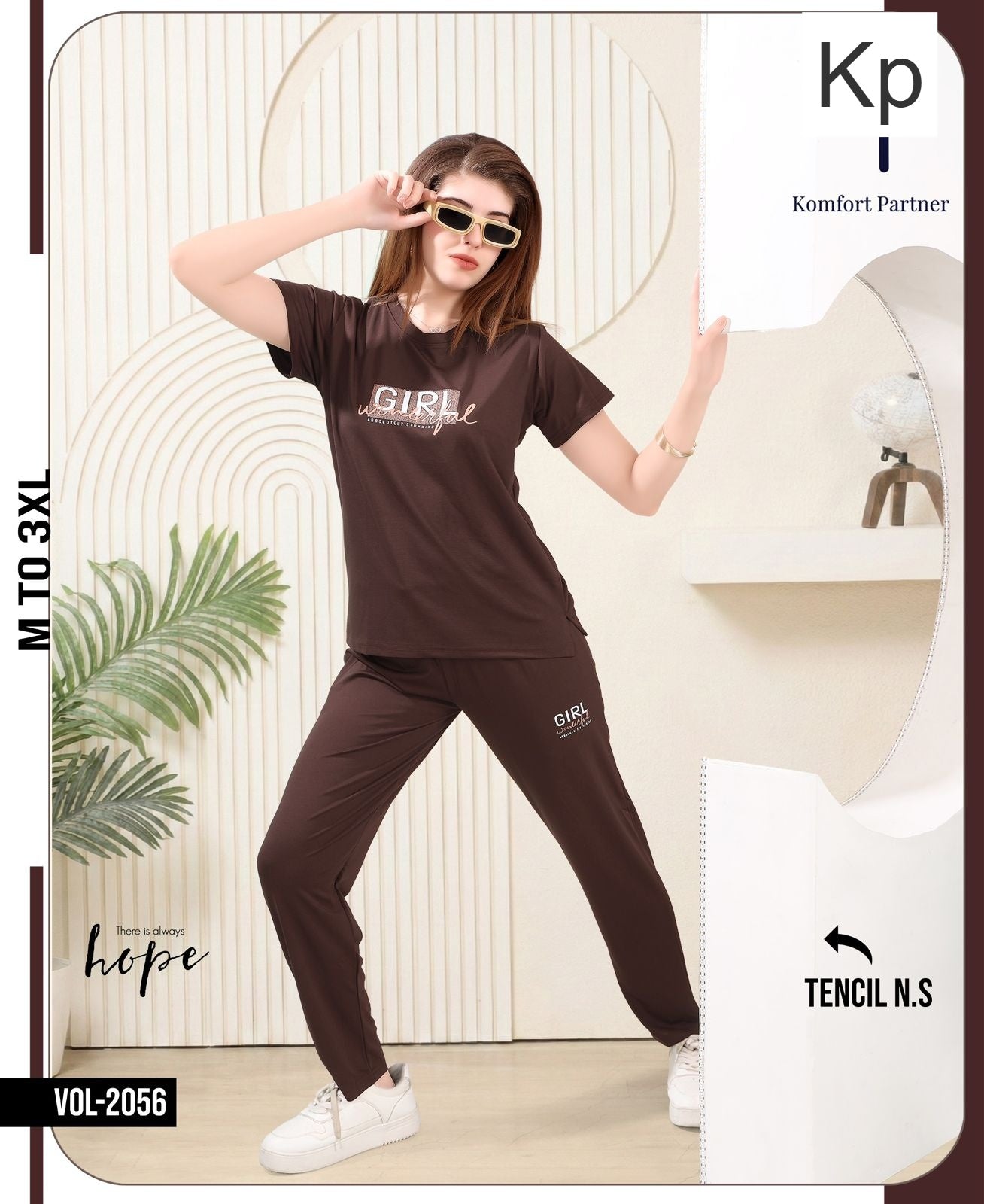 Vol 2056 Kp Tencil Pyjama Night Suits Wholesale