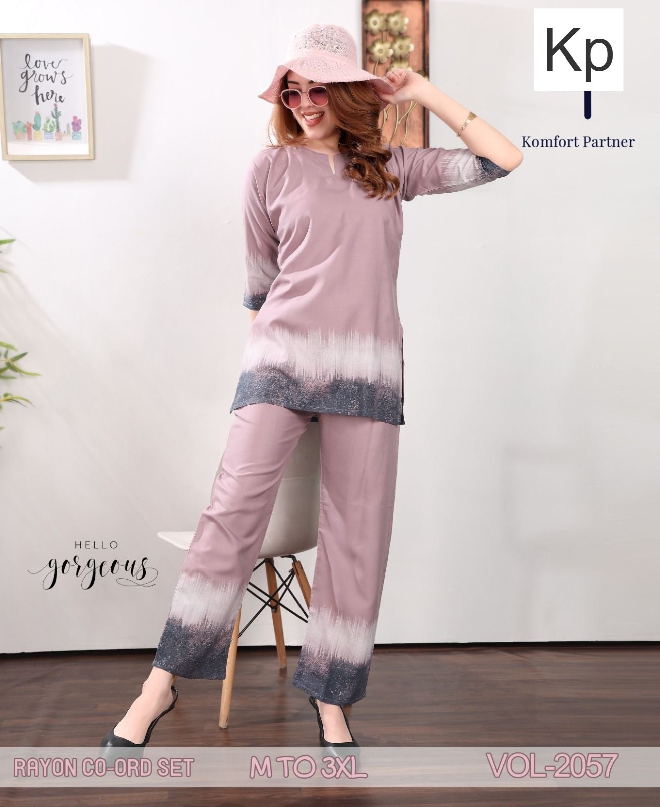 Vol 2057 Kp Rayon Co Ord Set Wholesale Rate