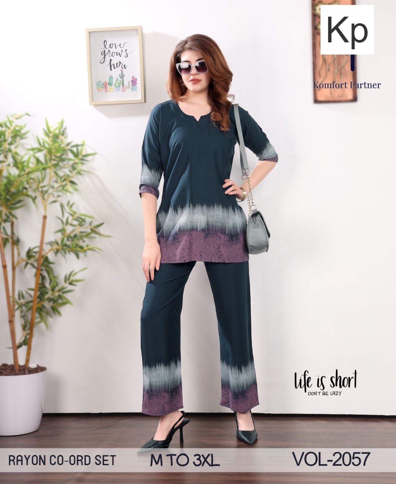 Vol 2057 Kp Rayon Co Ord Set Wholesale Rate