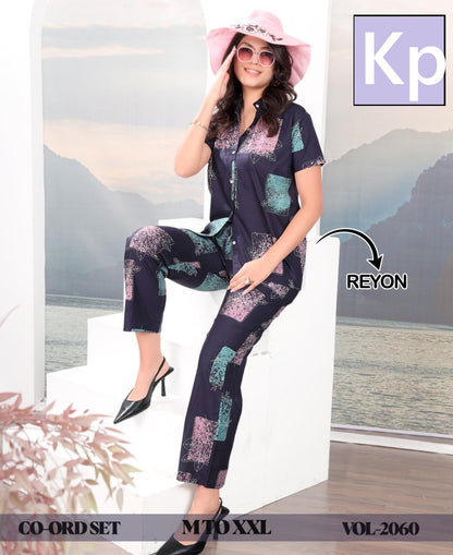 Vol 2060 Kp Rayon Co Ord Set Manufacturer