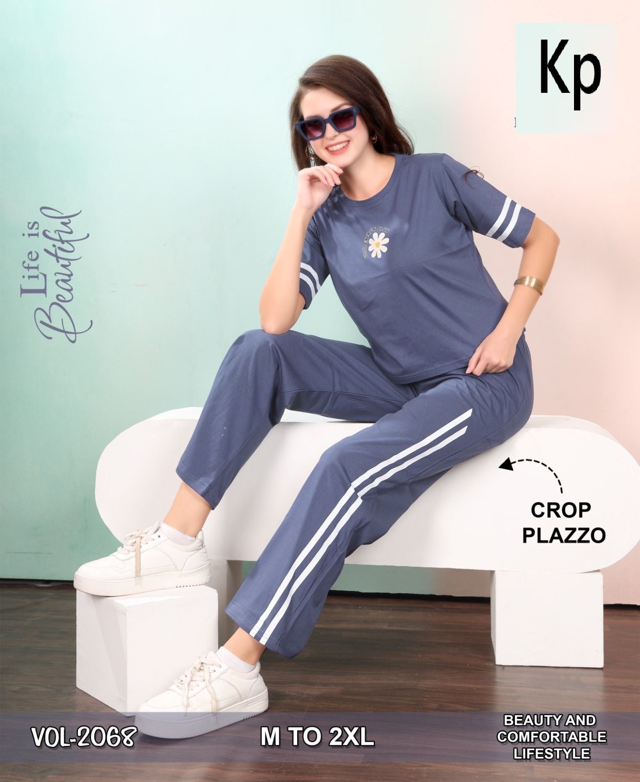 Vol 2068 Kp Cotton Biowashed Co Ord Set Wholesaler Gujarat