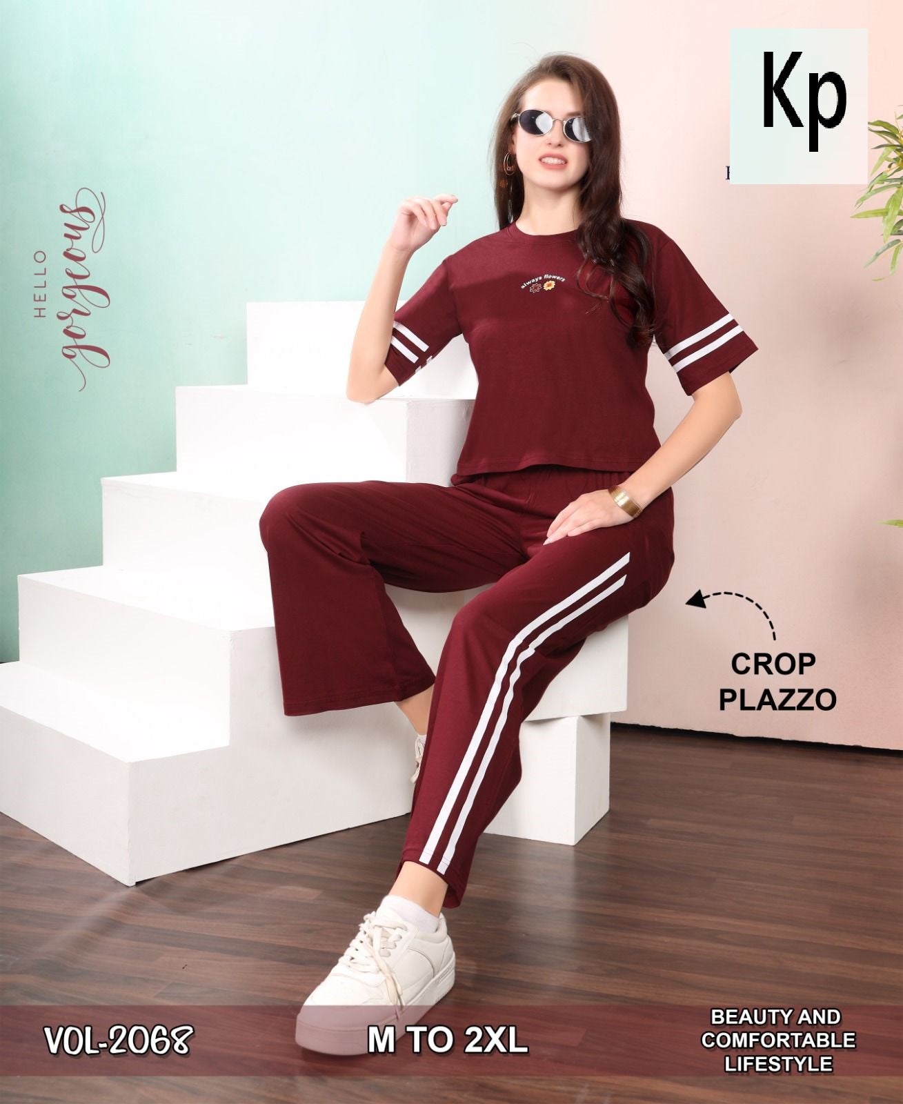 Vol 2068 Kp Cotton Biowashed Co Ord Set Wholesaler Gujarat