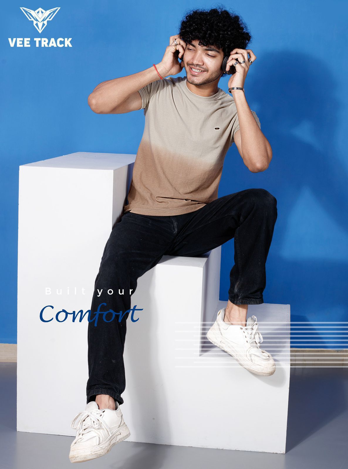 Vol 2078 Vee Track Cotton Jacquard Mens Tshirts Wholesale Price