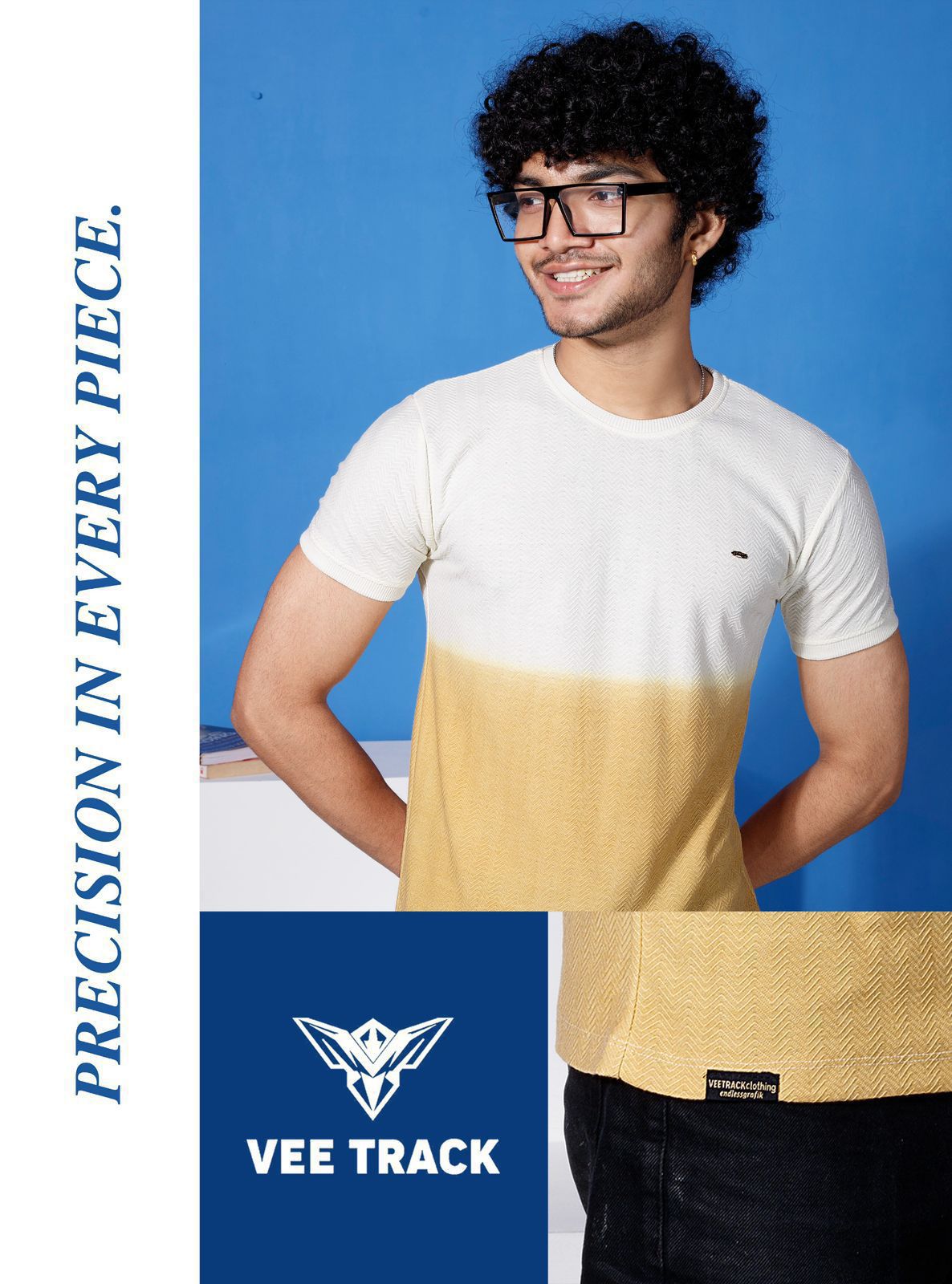 Vol 2078 Vee Track Cotton Jacquard Mens Tshirts Wholesale Price