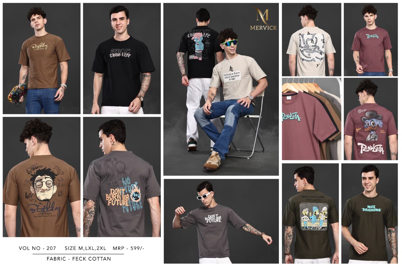 Vol 207 Mervick Cotton Mens Tshirts Manufacturer