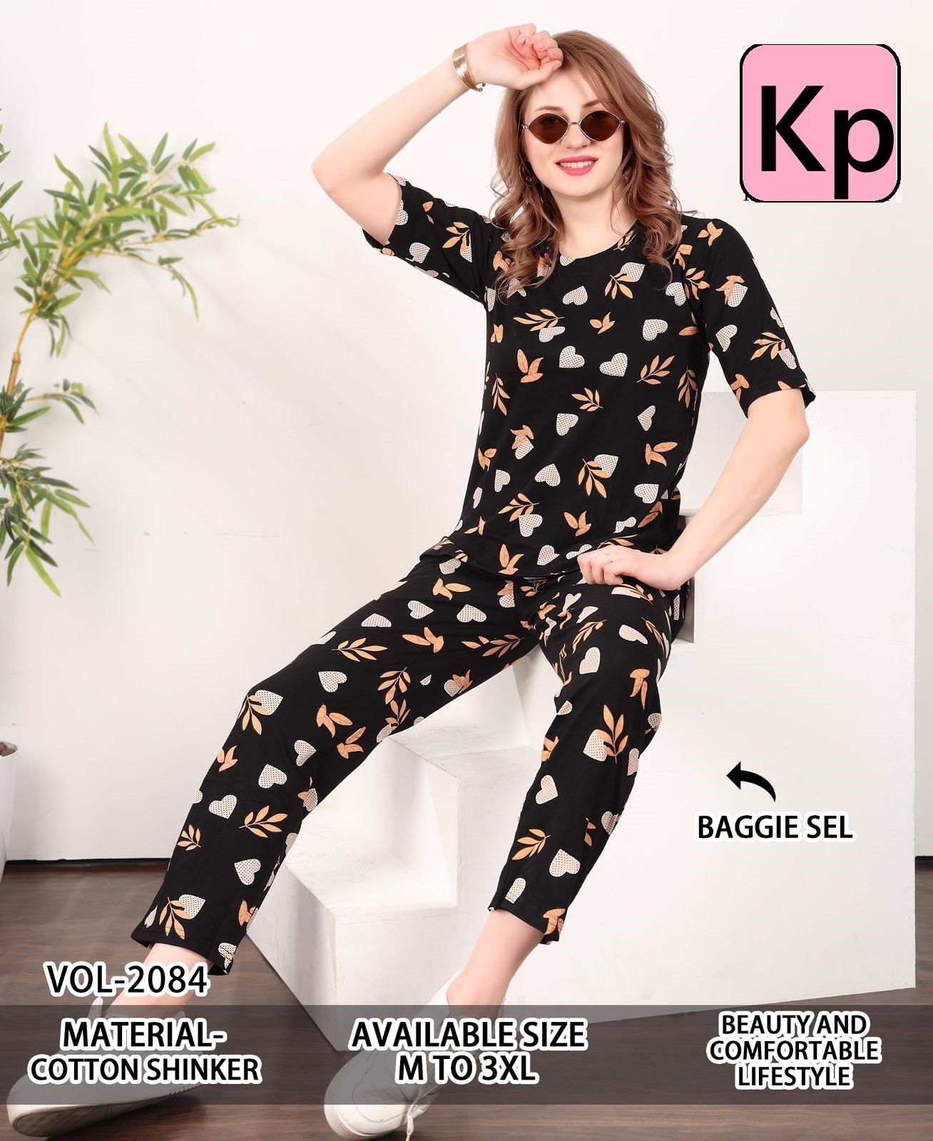 Vol 2084 Kp Cotton Pyjama Night Suits Exporter India