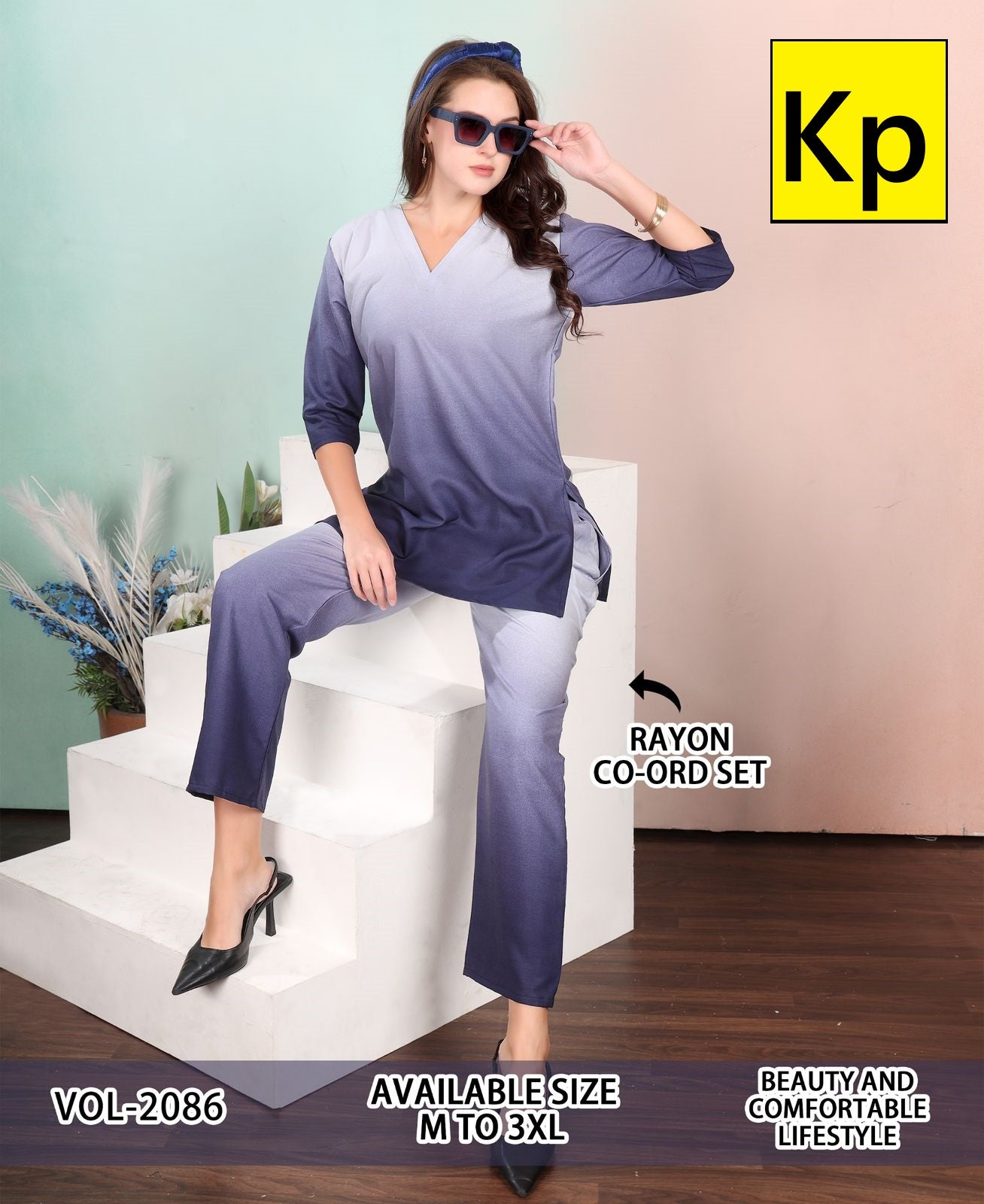 Vol 2086 Kp Rayon Co Ord Set Wholesale Price