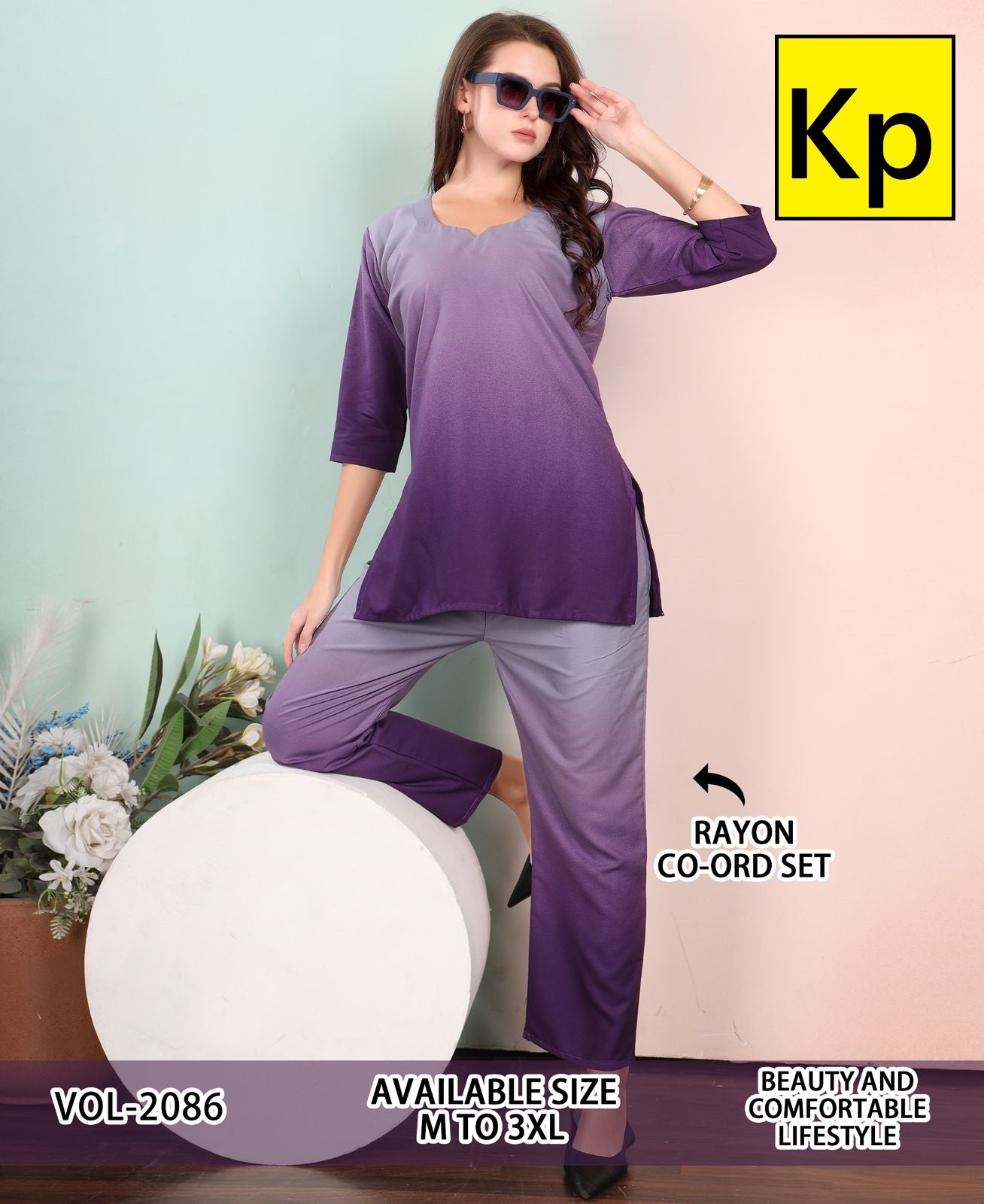 Vol 2086 Kp Rayon Co Ord Set Wholesale Price