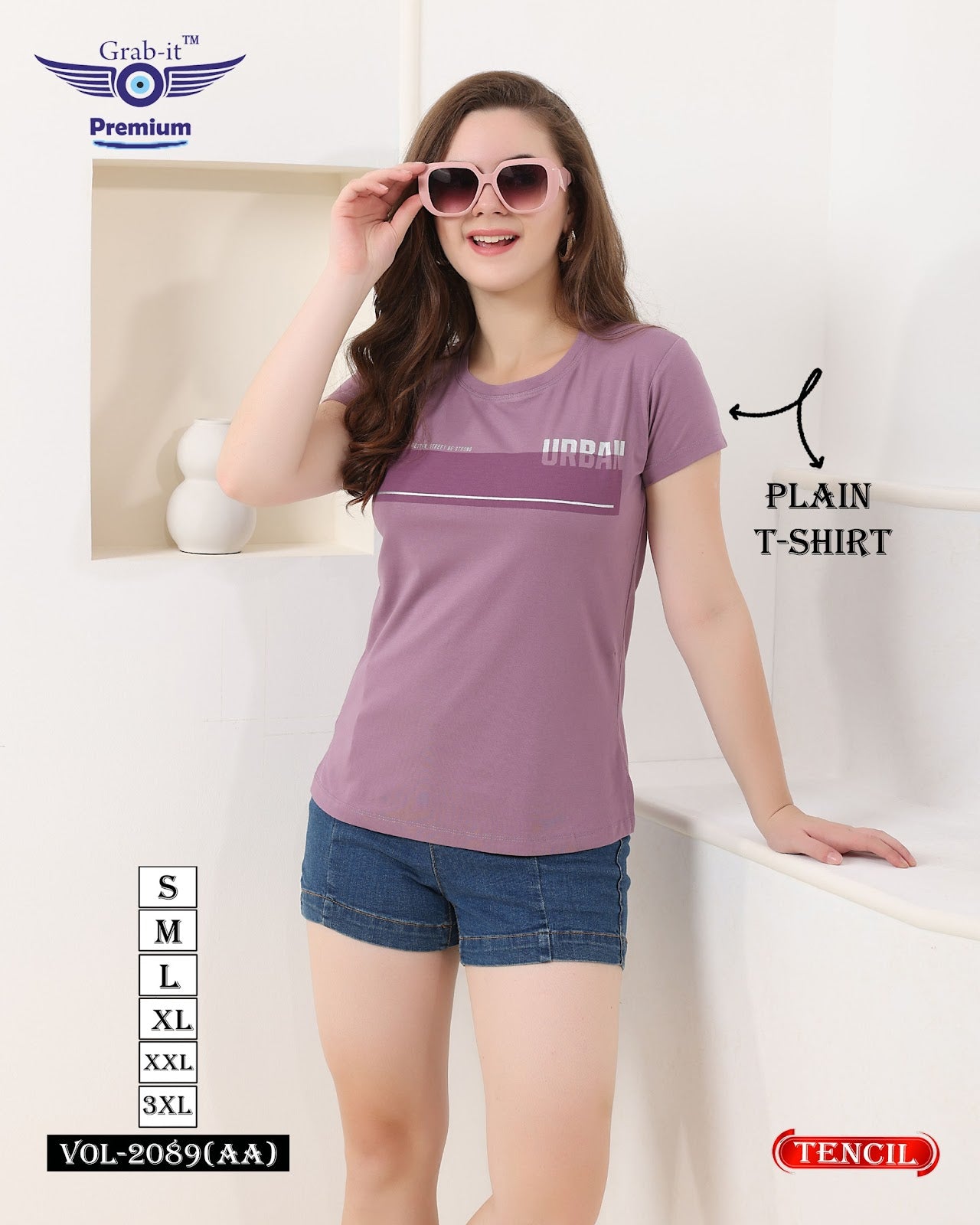 Vol 2089 Aa Grab It Tencil Women Tshirt Wholesaler Ahmedabad