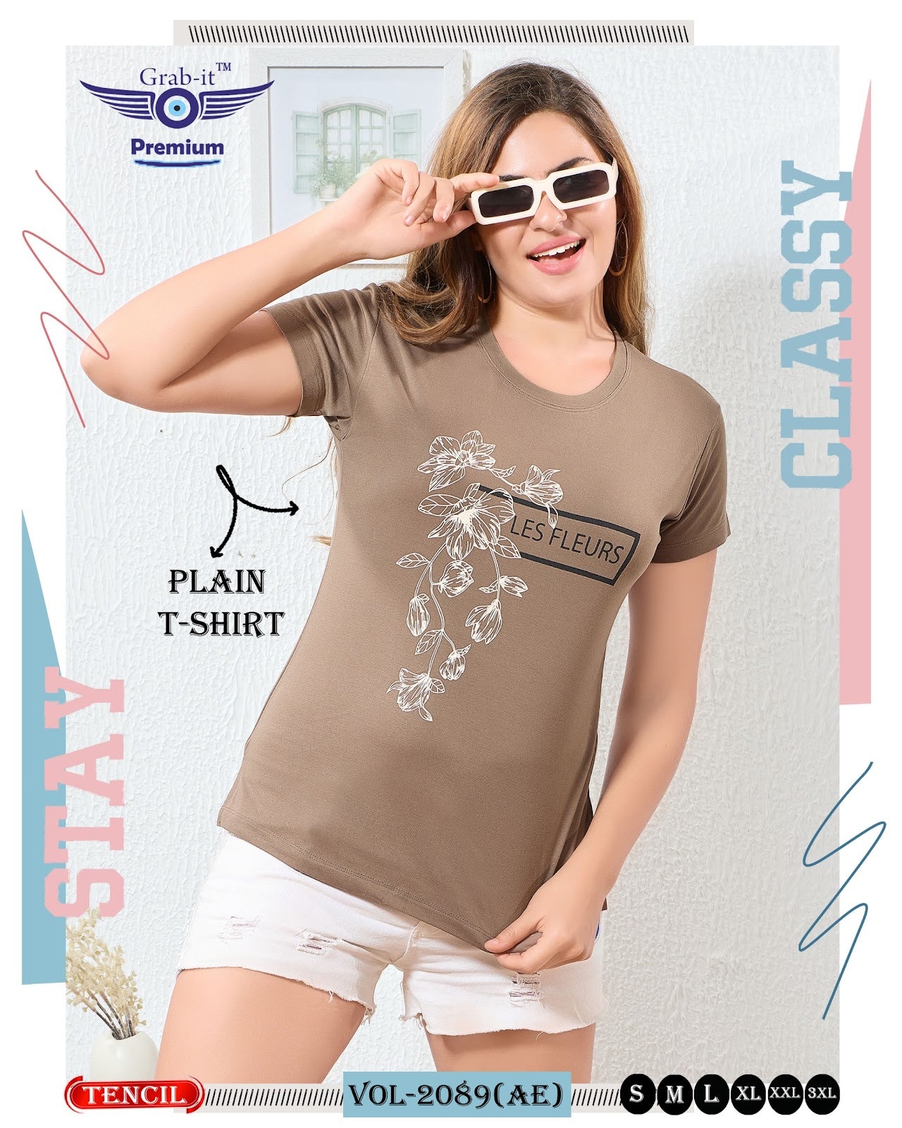 Vol 2089 Ae Grab It Tencil Women Tshirt Exporter Gujarat