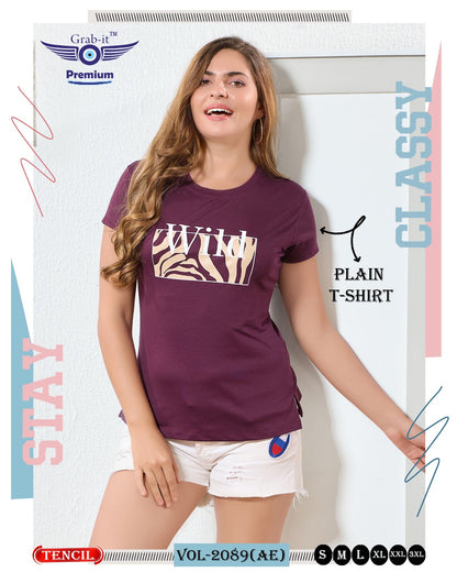 Vol 2089 Ae Grab It Tencil Women Tshirt Exporter Gujarat