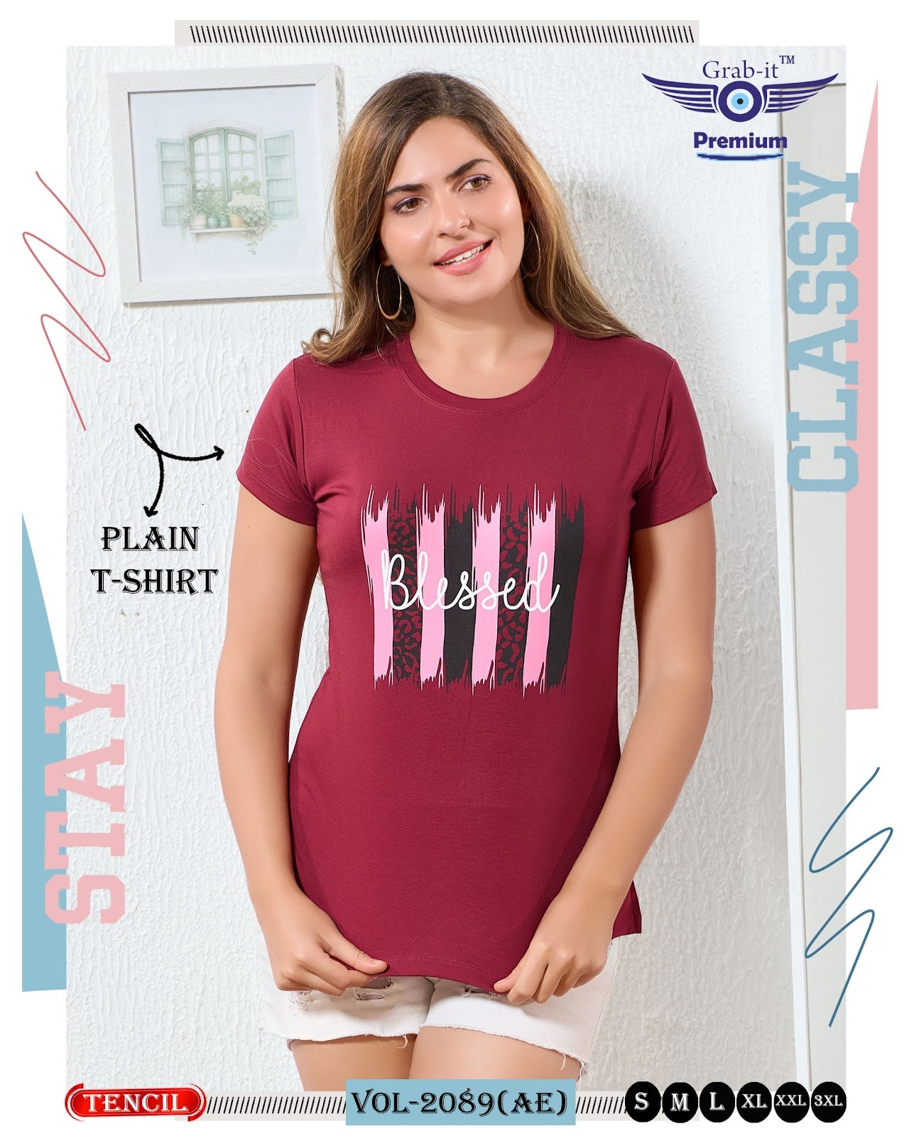 Vol 2089 Ae Grab It Tencil Women Tshirt Exporter Gujarat