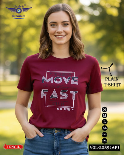 Vol 2089 Af Grab It Tencil Women Tshirt Supplier India