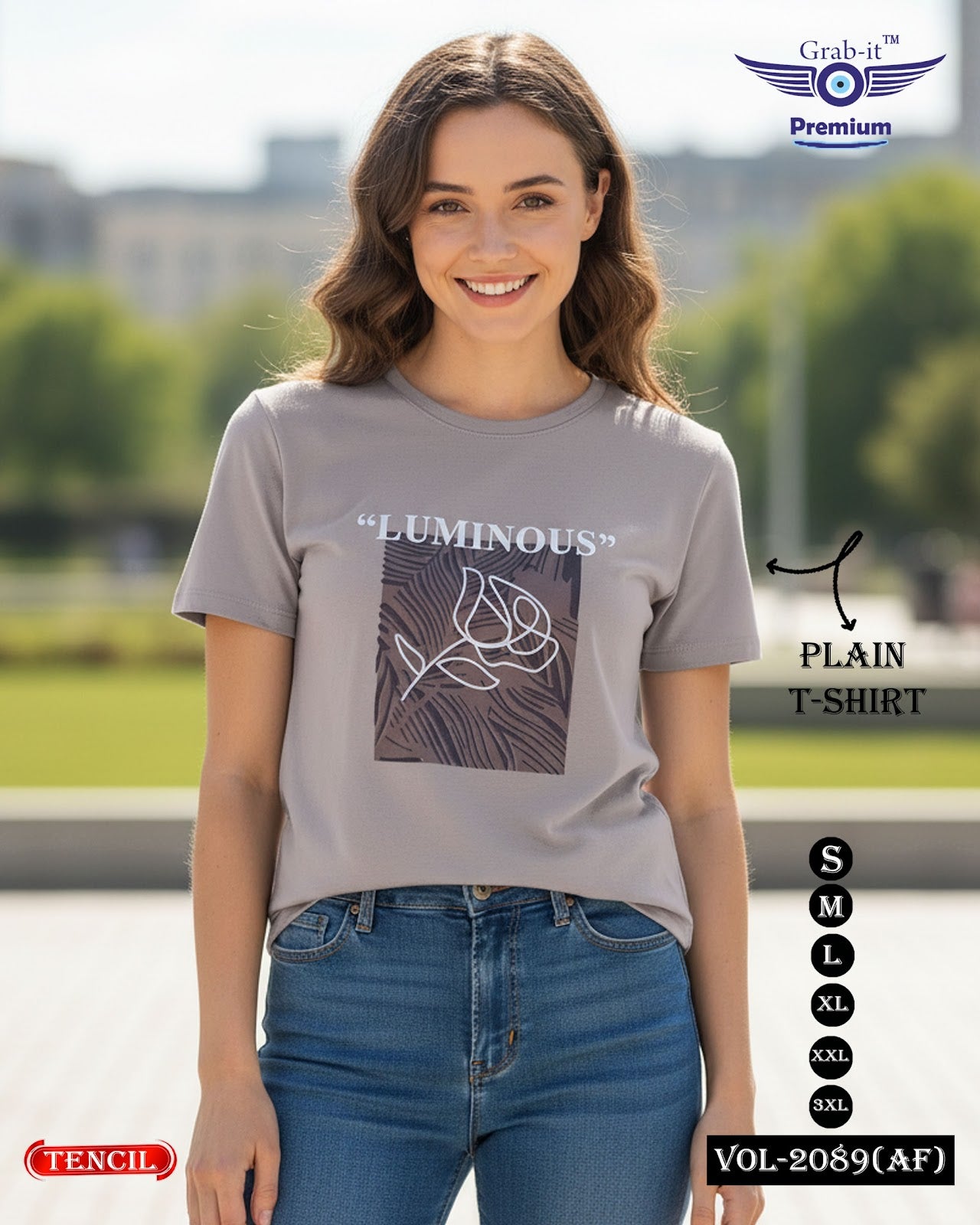 Vol 2089 Af Grab It Tencil Women Tshirt Supplier India