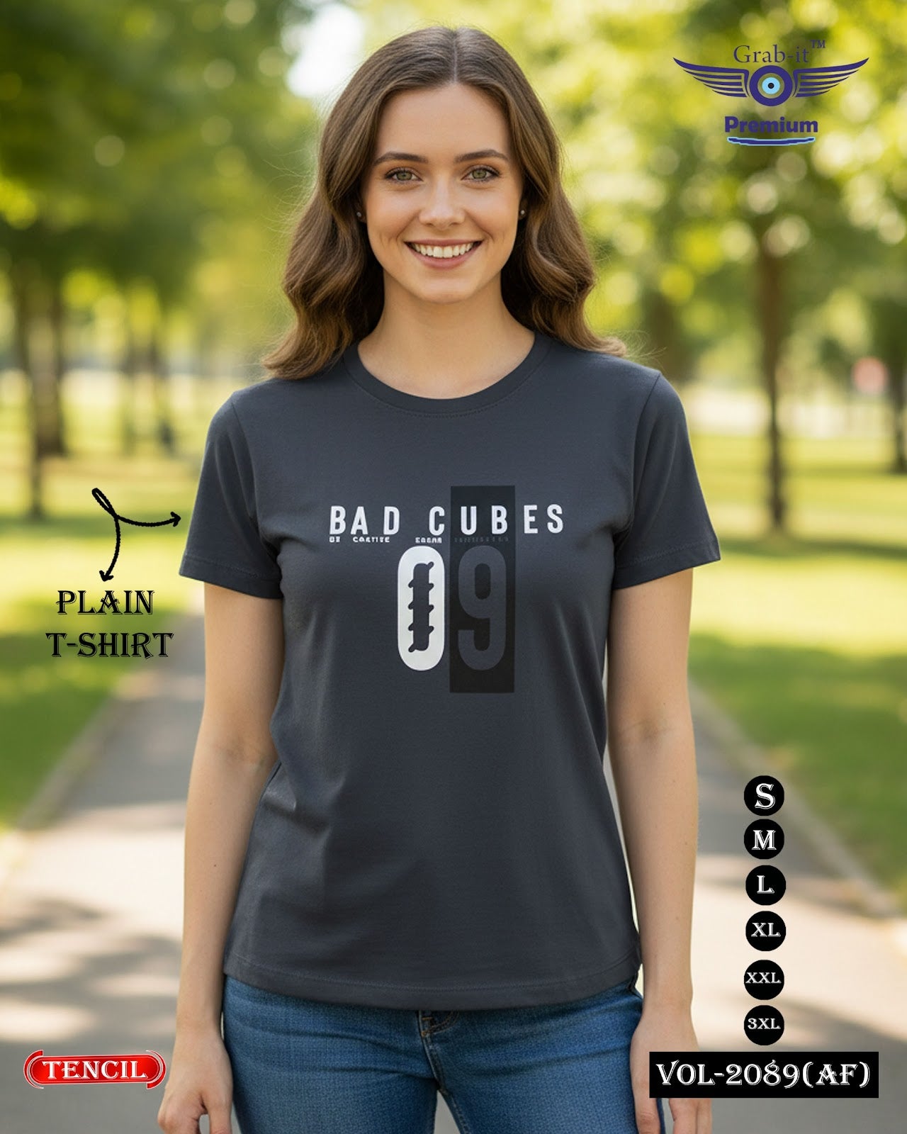 Vol 2089 Af Grab It Tencil Women Tshirt Supplier India