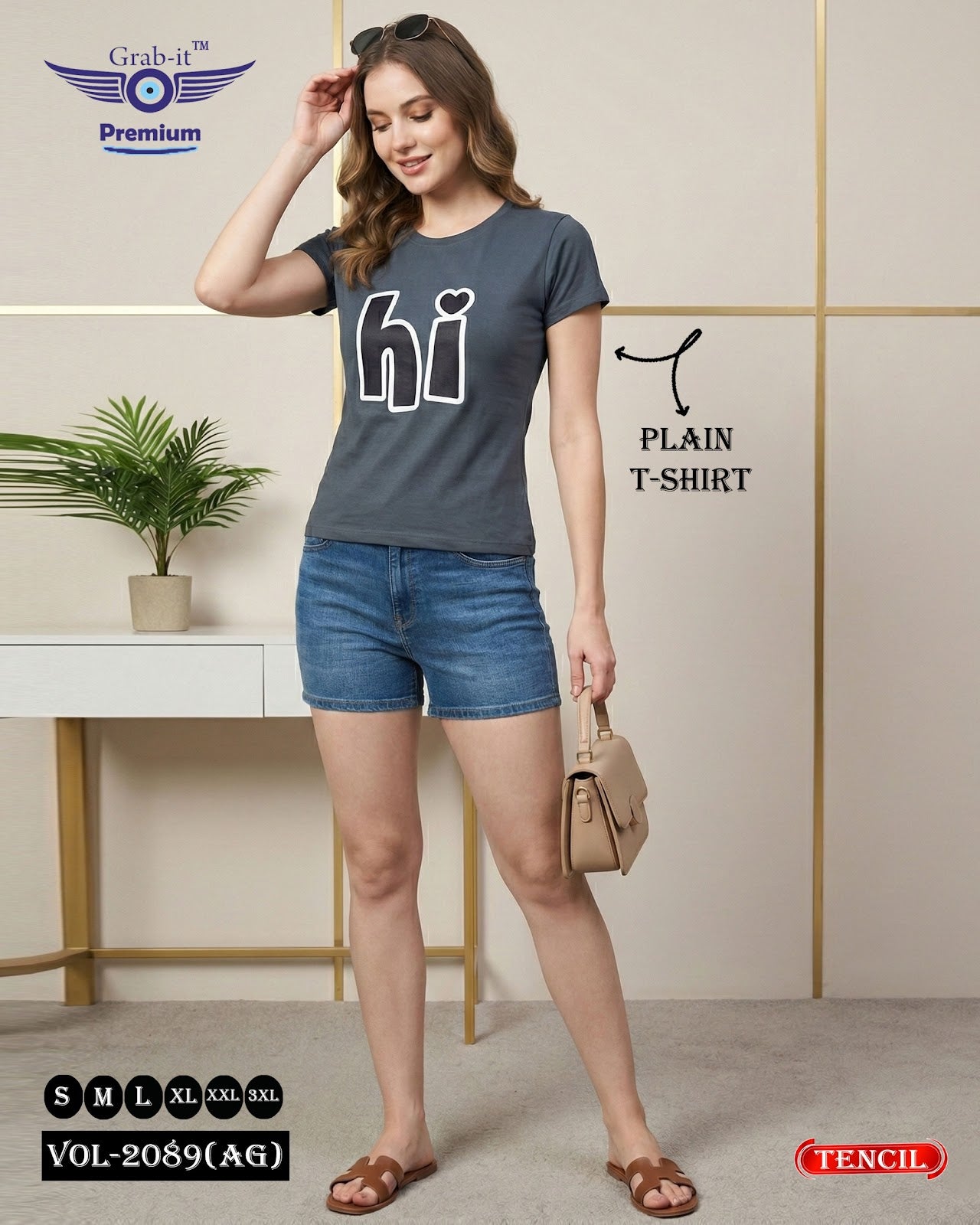Vol 2089 Ag Grab It Tencil Women Tshirt Supplier Ahmedabad