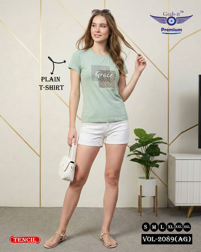 Vol 2089 Ag Grab It Tencil Women Tshirt Supplier Ahmedabad