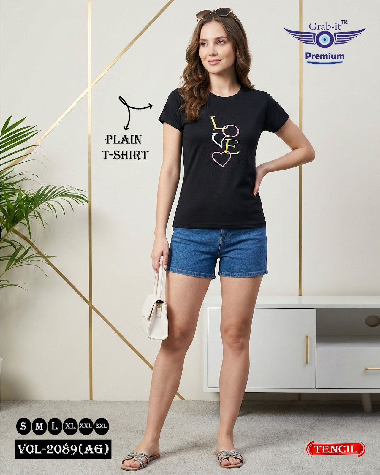 Vol 2089 Ag Grab It Tencil Women Tshirt Supplier Ahmedabad