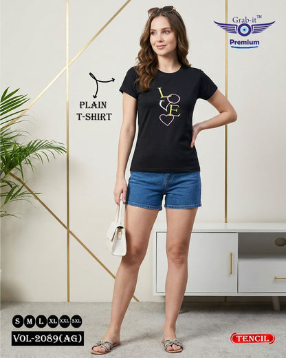 Vol 2089 Ag Grab It Tencil Women Tshirt Supplier Ahmedabad