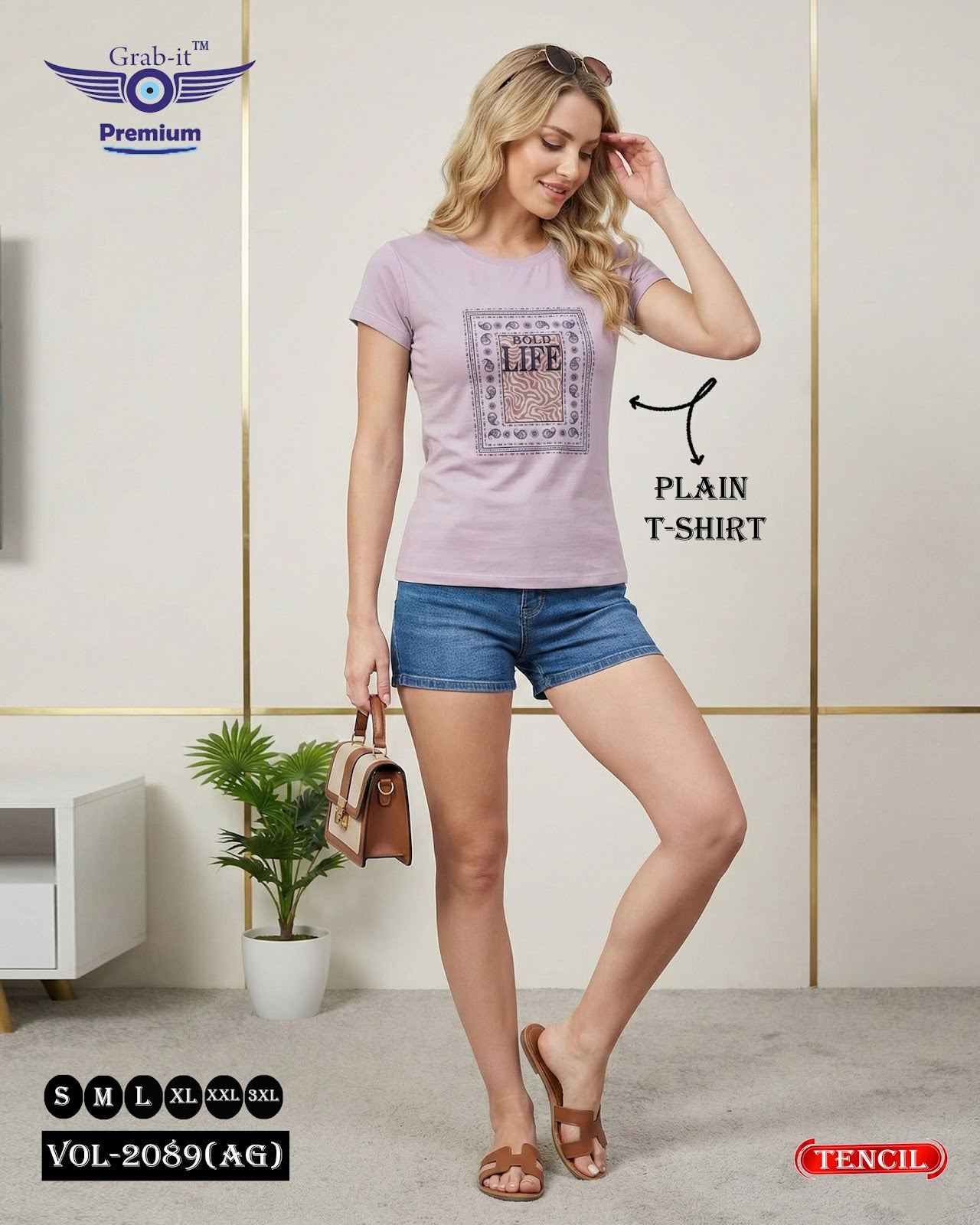 Vol 2089 Ag Grab It Tencil Women Tshirt Supplier Ahmedabad