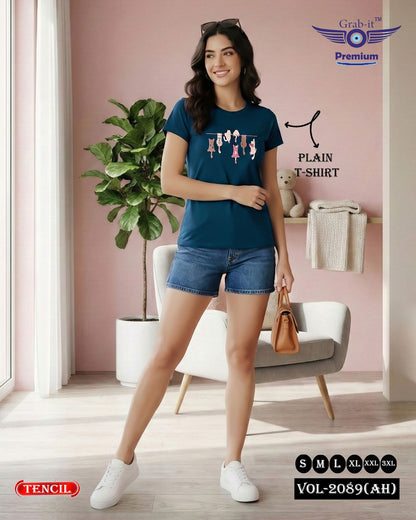 Vol 2089 Ah Grab It Tencil Women Tshirt Wholesale