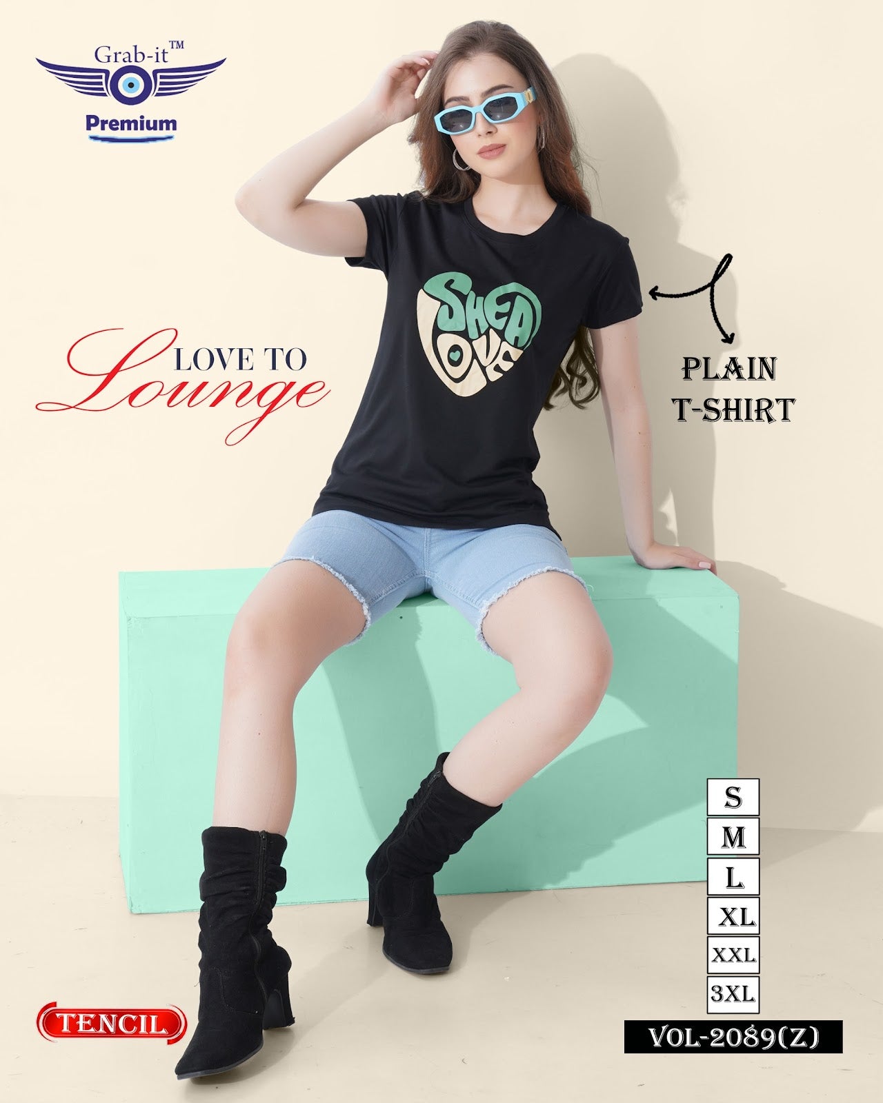 Vol 2089 Z Grab It Tencil Women Tshirt Supplier Ahmedabad