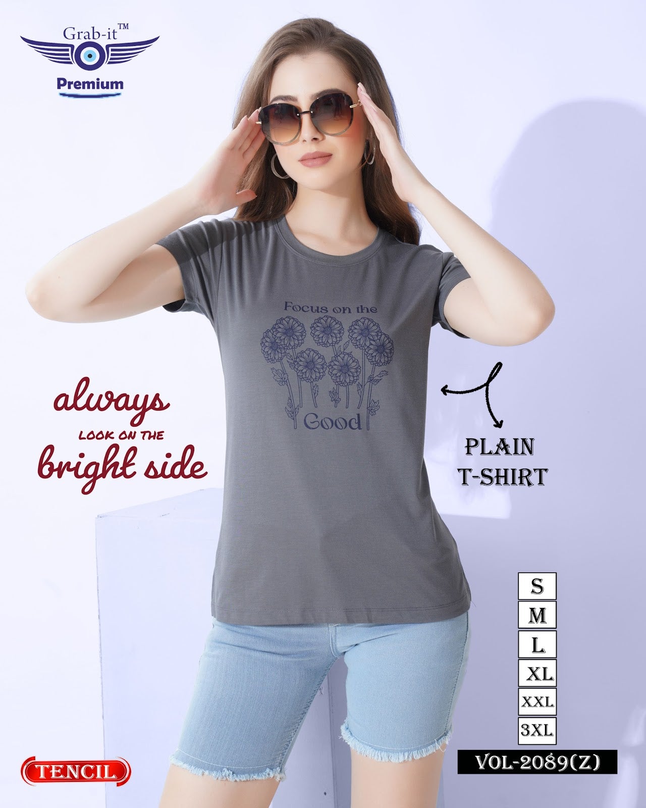 Vol 2089 Z Grab It Tencil Women Tshirt Supplier Ahmedabad