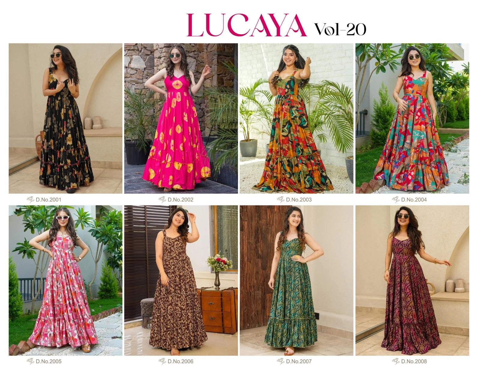 Vol 20 Lucaya Heavy Rayon One Piece Gown Exporter