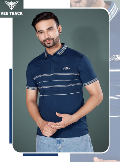 Vol 2102 Vee Track Tencil Lycra Mens Tshirts Exporter Ahmedabad