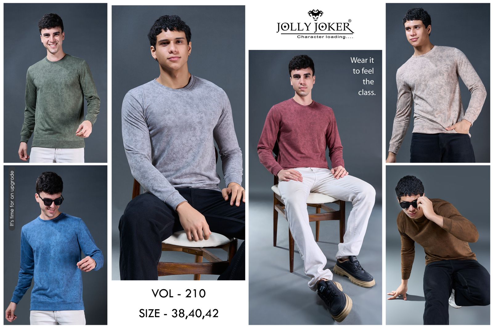 Vol 210 Jolly Joker Looper Mens Tshirts Supplier India