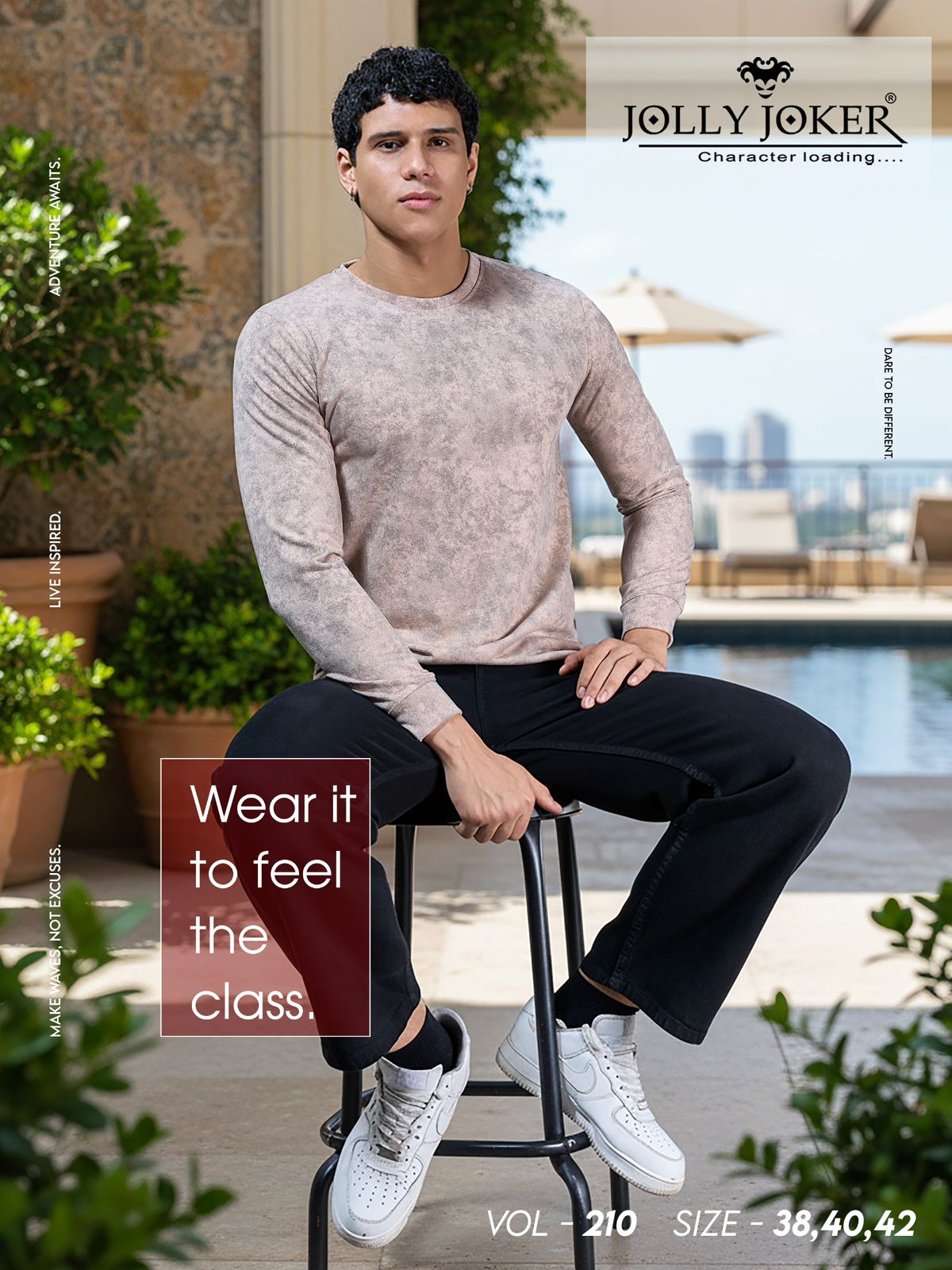 Vol 210 Jolly Joker Looper Mens Tshirts Supplier India