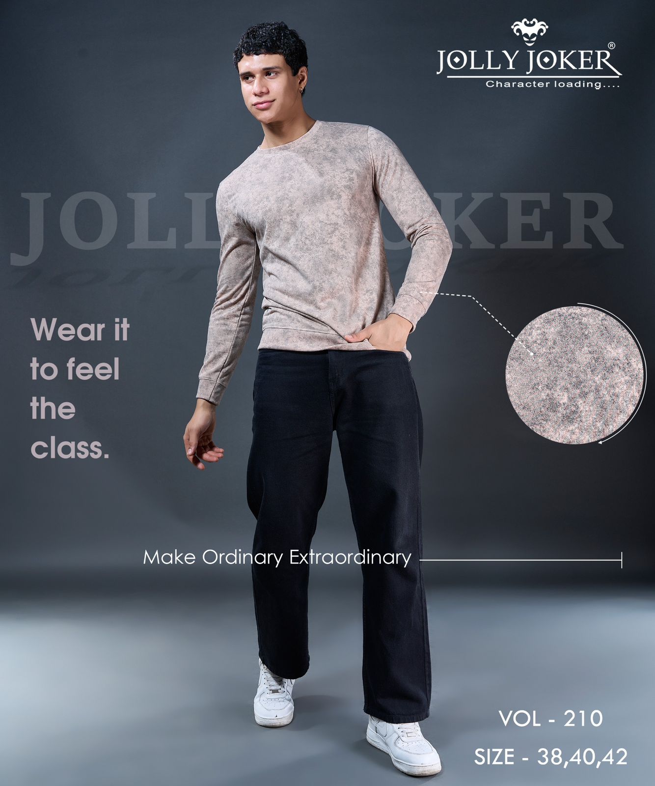 Vol 210 Jolly Joker Looper Mens Tshirts Supplier India