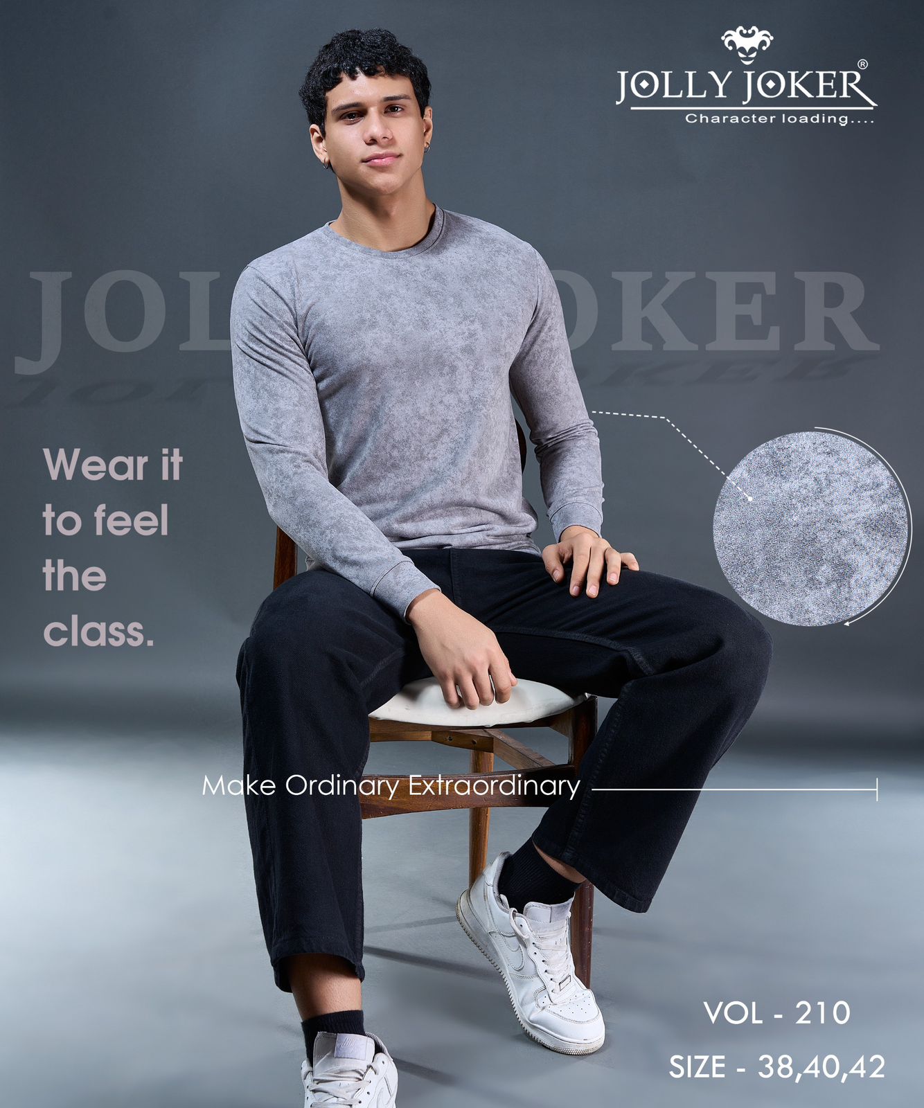 Vol 210 Jolly Joker Looper Mens Tshirts Supplier India