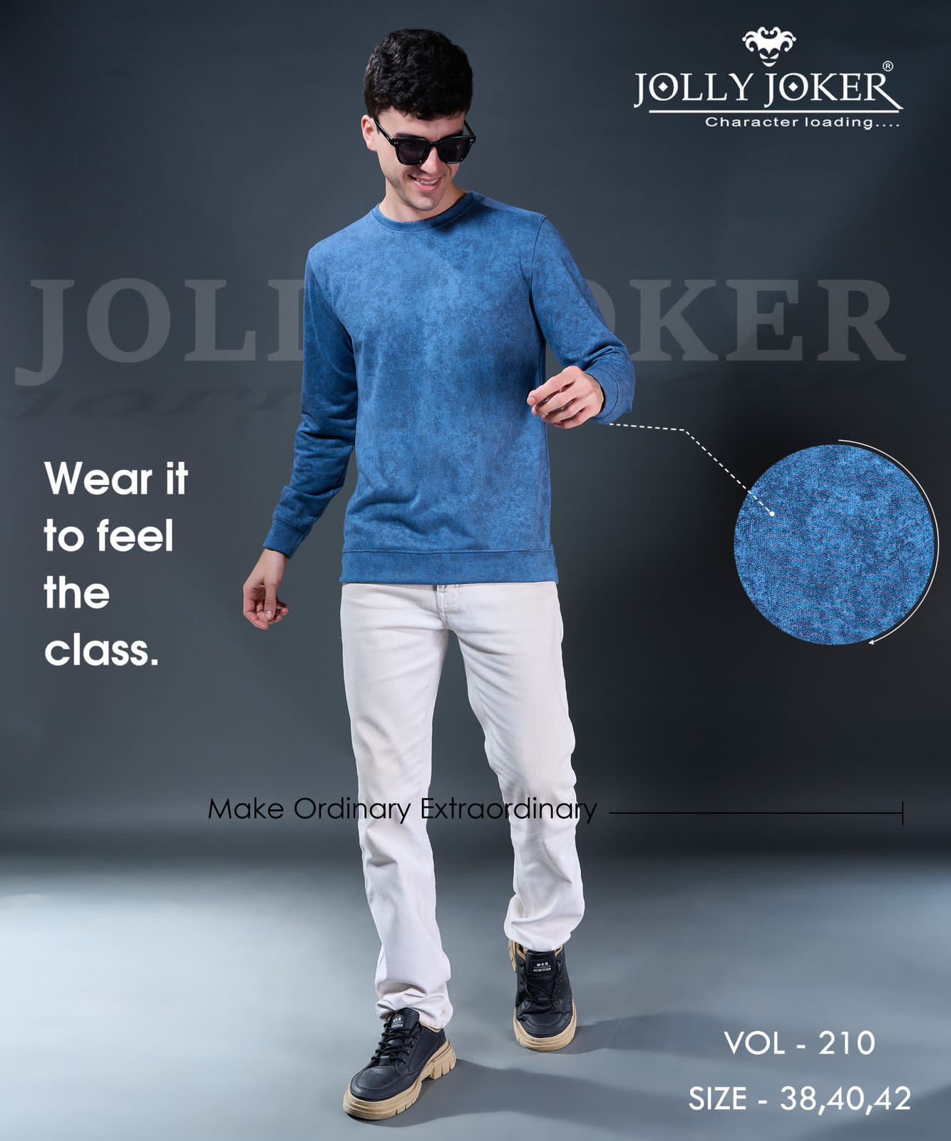 Vol 210 Jolly Joker Looper Mens Tshirts Supplier India