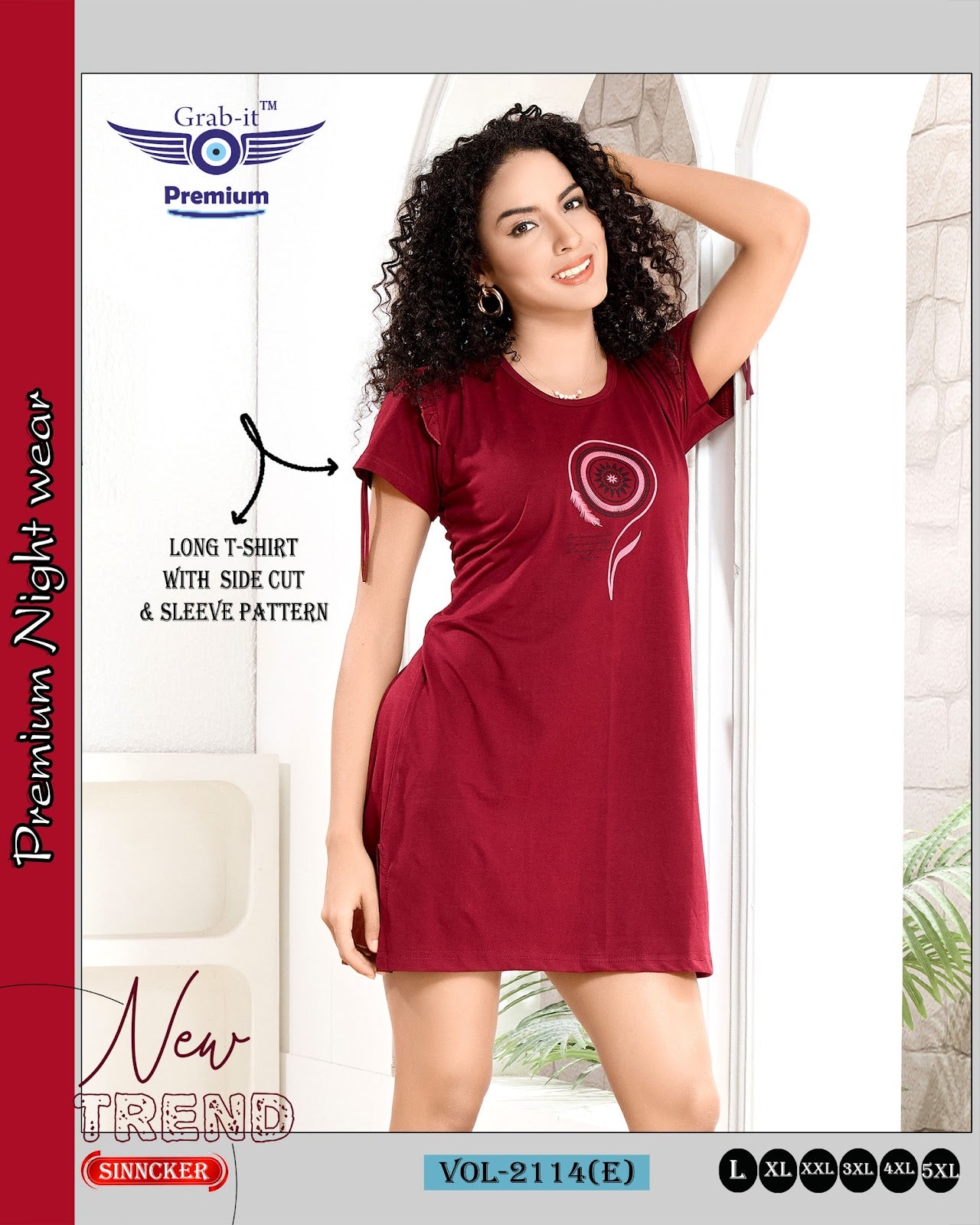 Vol 2114 E Grab It Sinker Women Long Tshirt Wholesaler Gujarat