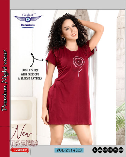Vol 2114 E Grab It Sinker Women Long Tshirt Wholesaler Gujarat