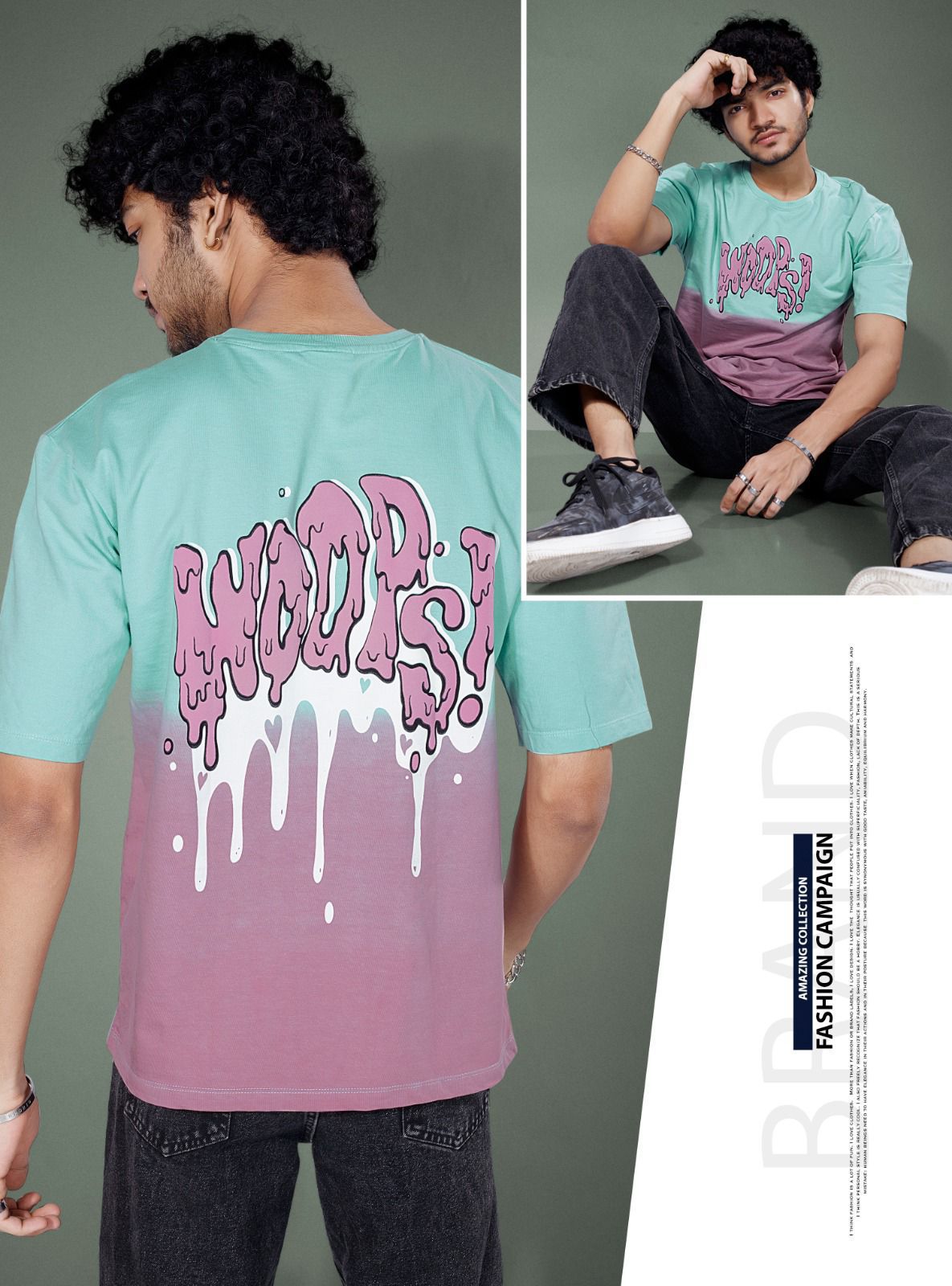 Vol 2119 Vee Track Cotton Looper Mens Tshirts Supplier Gujarat