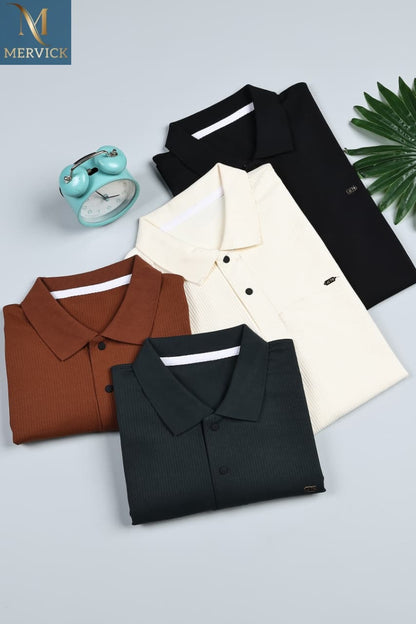 Vol 211 Collar Style Mervick Fake Cotton Mens Tshirts Exporter Gujarat