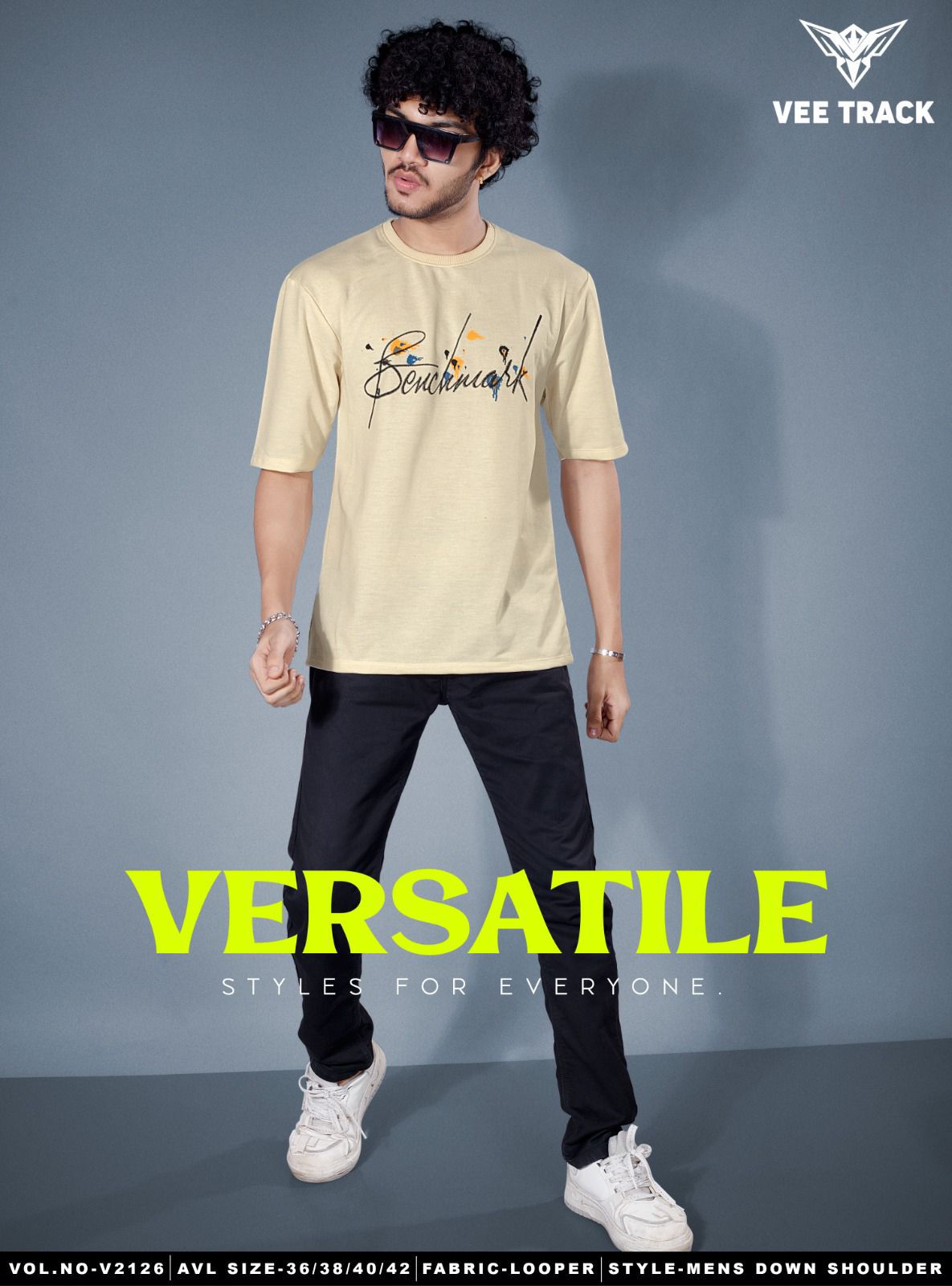 Vol 2126 Vee Track Looper Mens Tshirts Exporter India