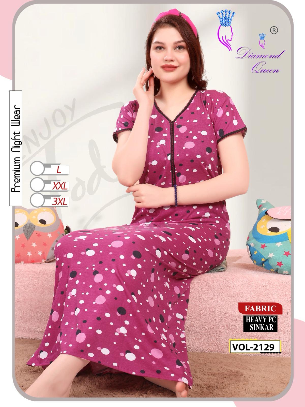 Vol 2129 Diamond Queen Sinker Night Gowns Manufacturer