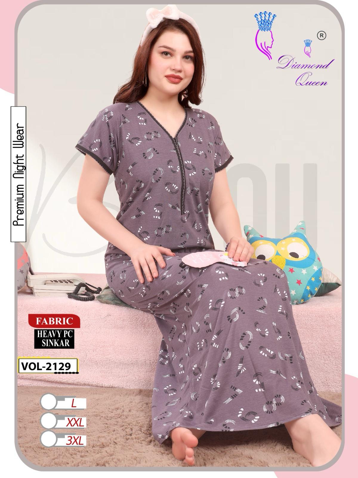 Vol 2129 Diamond Queen Sinker Night Gowns Manufacturer