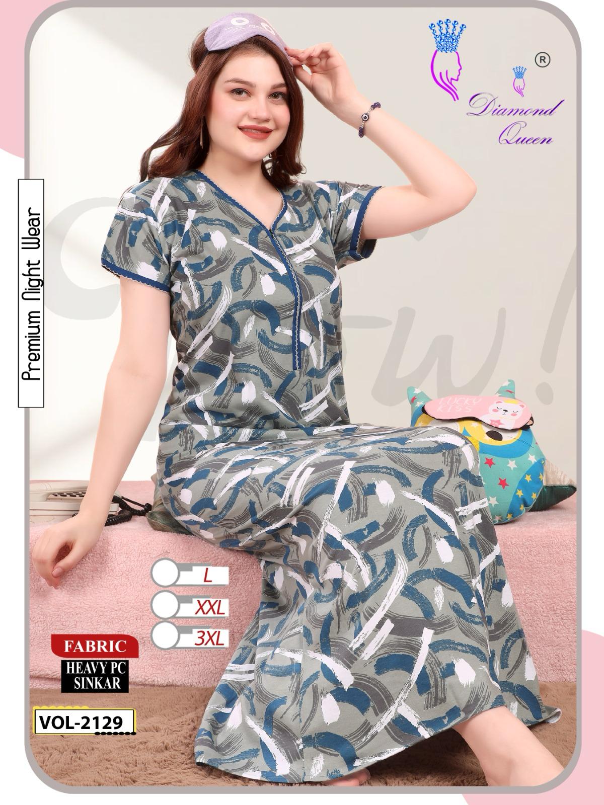 Vol 2129 Diamond Queen Sinker Night Gowns Manufacturer