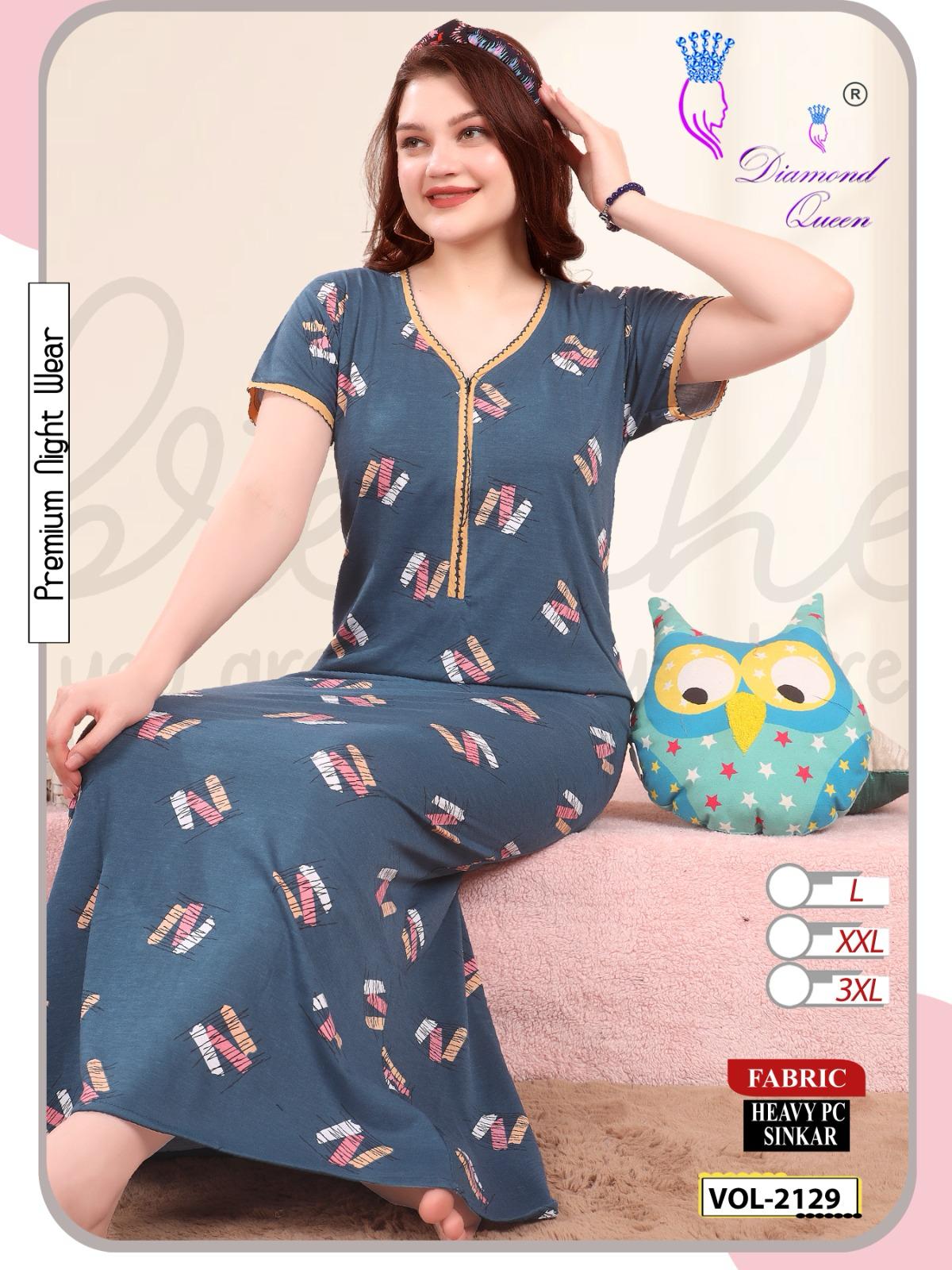 Vol 2129 Diamond Queen Sinker Night Gowns Manufacturer