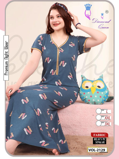 Vol 2129 Diamond Queen Sinker Night Gowns Manufacturer
